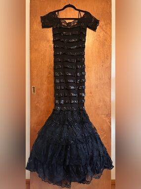 Black Laced Mermaid Dress
